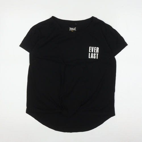 Everlast Women's Black T-Shirt Size 12 Classic Fit