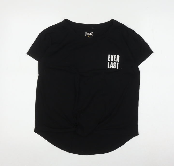 Everlast Women's Black T-Shirt Size 12 Classic Fit