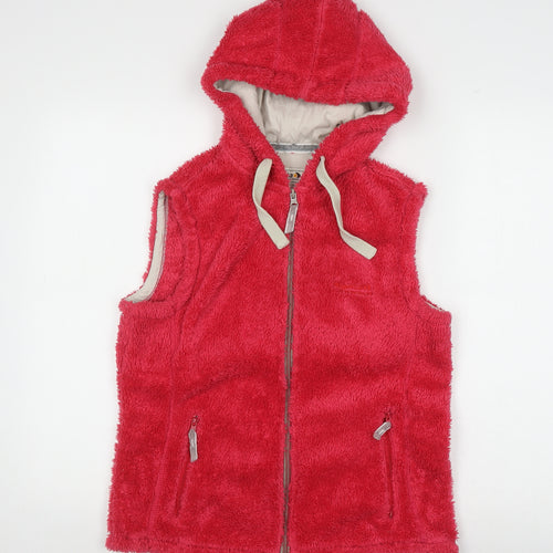 Regatta Women's Red Sleeveless Hooded Gillet Size 10
