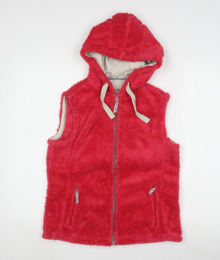 Regatta Women's Red Sleeveless Hooded Gillet Size 10