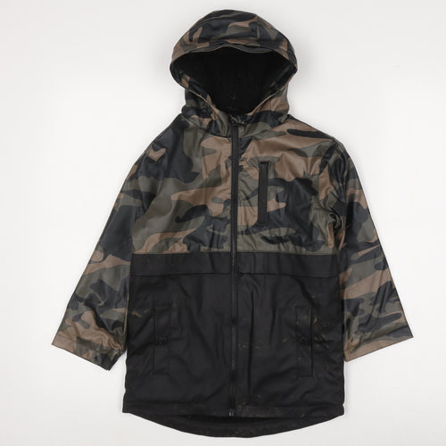Firetrap Boys Black Camouflage Hooded Jacket 5-6 Years