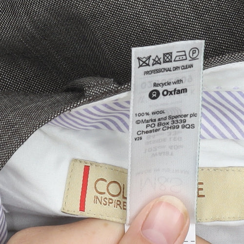 Marks and Spencer Men's Brown Wool Dress Pants