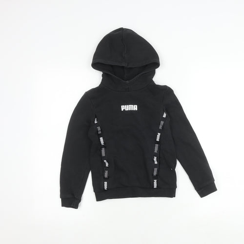 Puma Boys Black Pullover Hoodie - 7-8 Years