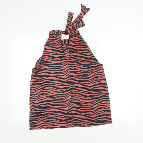 Oasis Women's Pink Halter Blouse Size 14