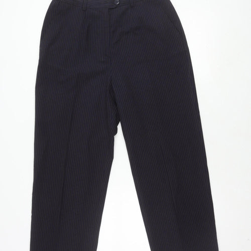 One Up Golf Women's Black Pinstripe Trousers Size 14
