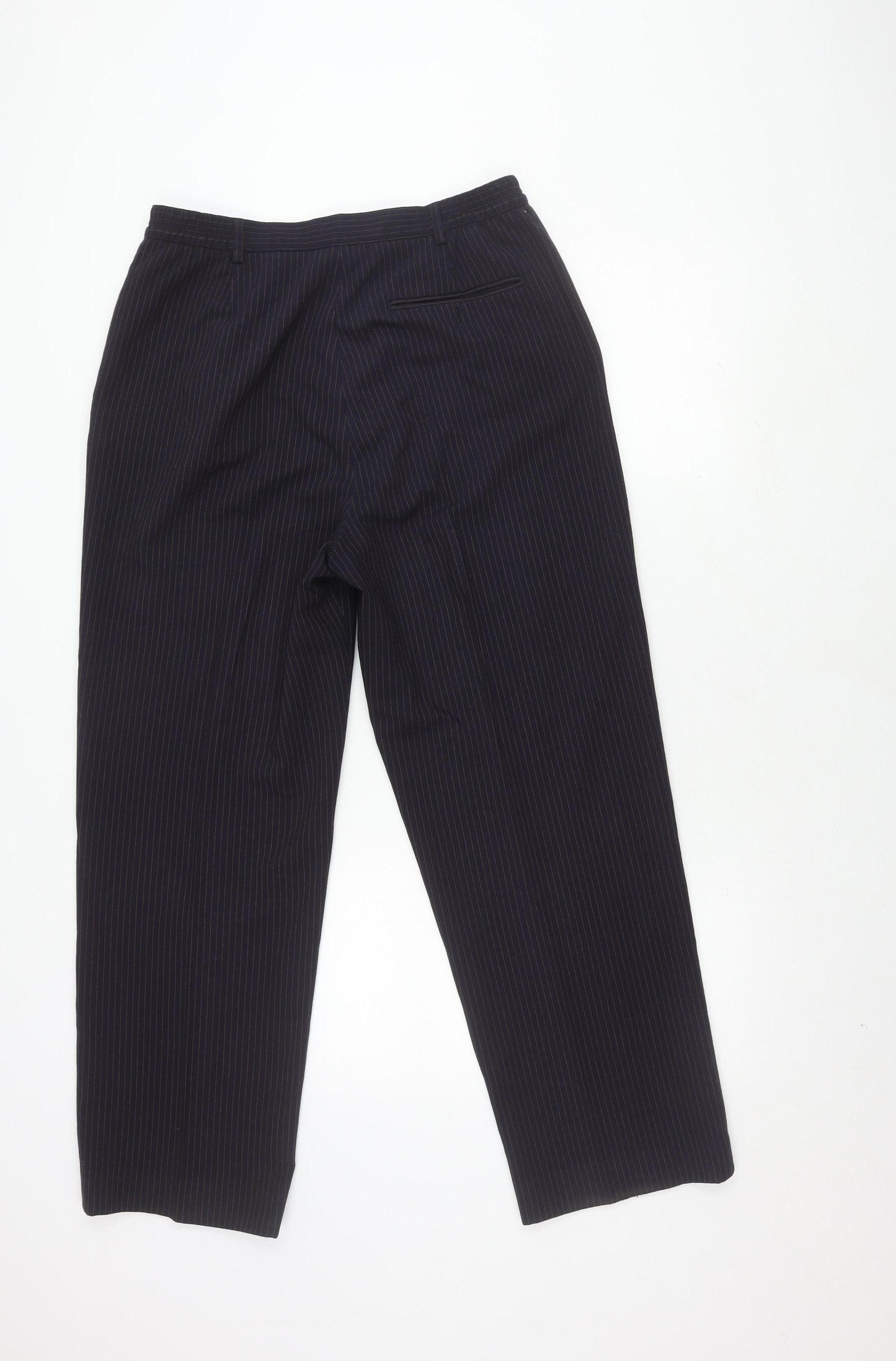 One Up Golf Women's Black Pinstripe Trousers Size 14