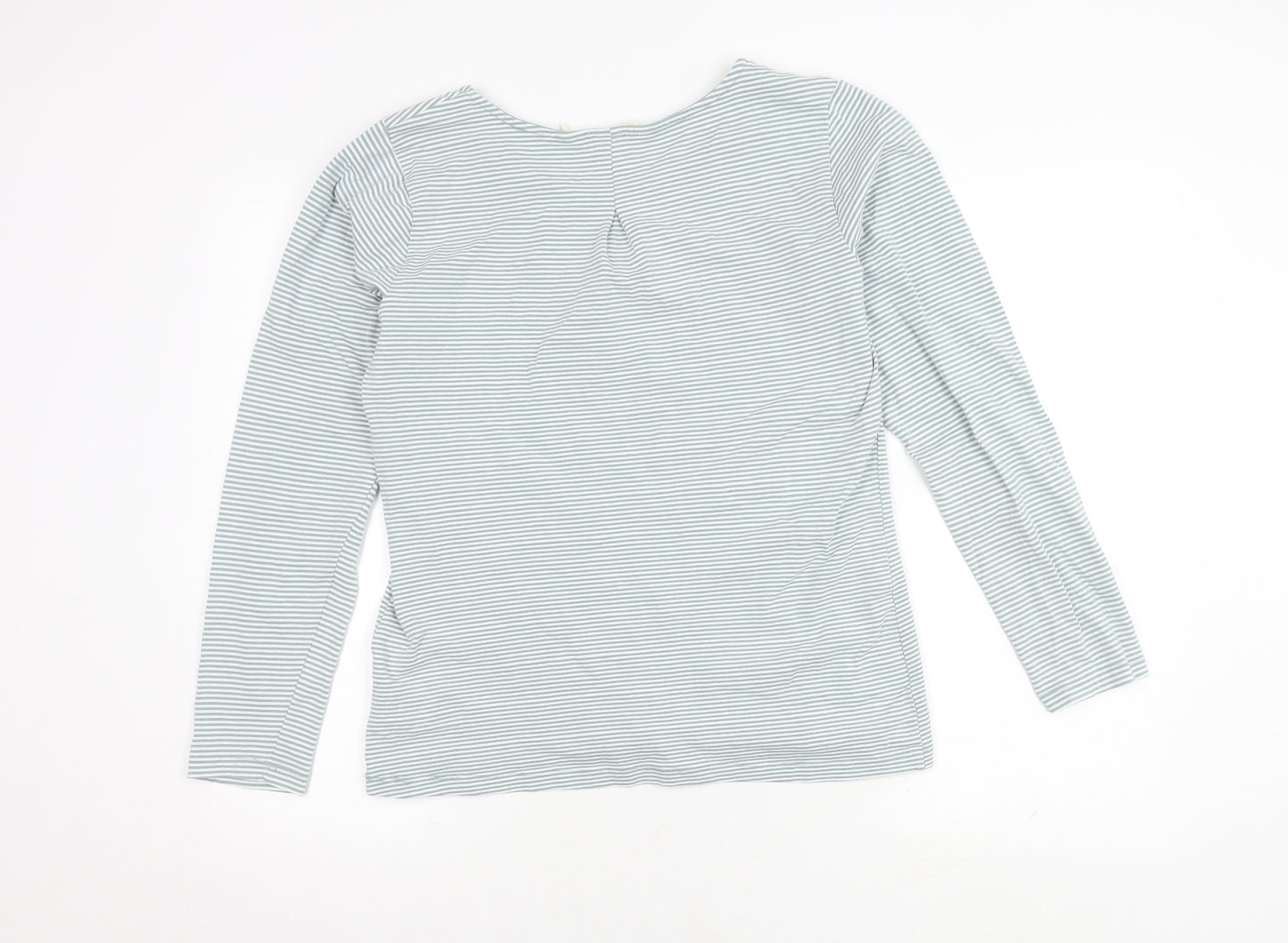 Trespass Women's Green Striped Long Sleeve Top L