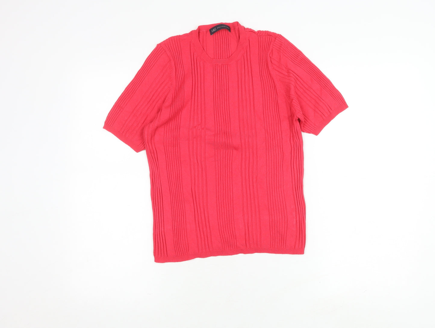 Marks and Spencer Women's Red Short Sleeve Top