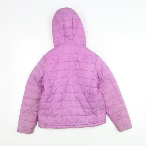 Trespass Girls Purple Puffer Jacket 9-10 Years - Winter Warm