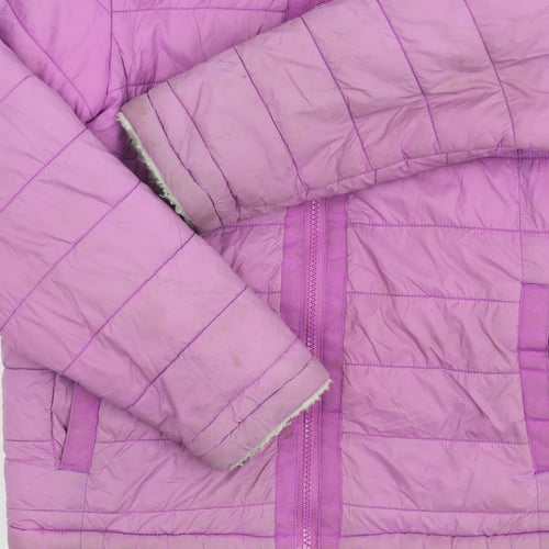 Trespass Girls Purple Puffer Jacket 9-10 Years - Winter Warm
