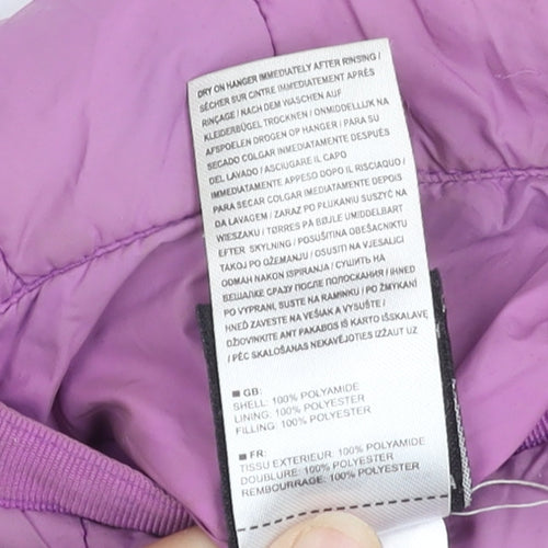 Trespass Girls Purple Puffer Jacket 9-10 Years - Winter Warm