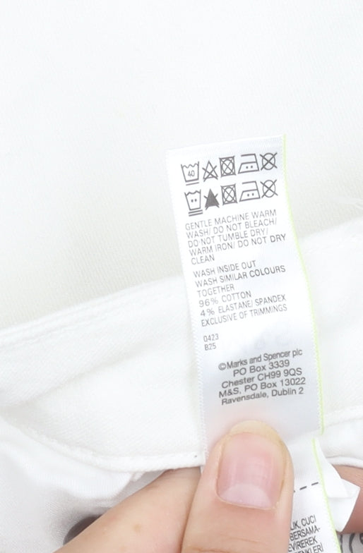 Marks and Spencer Women's White Skinny Jeans Size 8