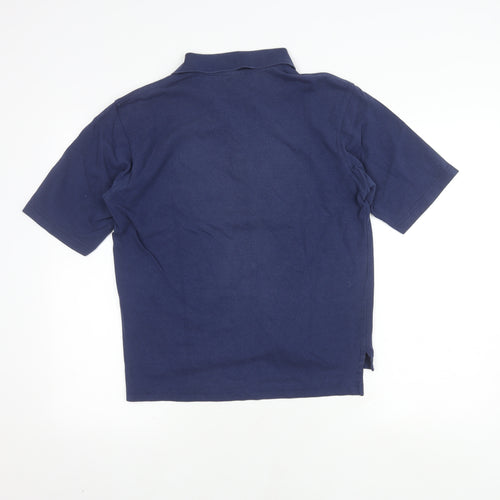 Adidas Men's Blue Polo Shirt Size S - Classic Sporty Style