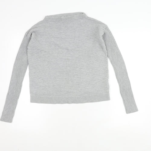 Betty & Co Women's Grey High Neck Jumper, Size 10