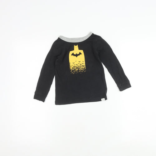 Boys' GAP DC Superhero Black T-Shirt 4 Years Long Sleeve