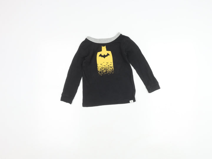 Boys' GAP DC Superhero Black T-Shirt 4 Years Long Sleeve