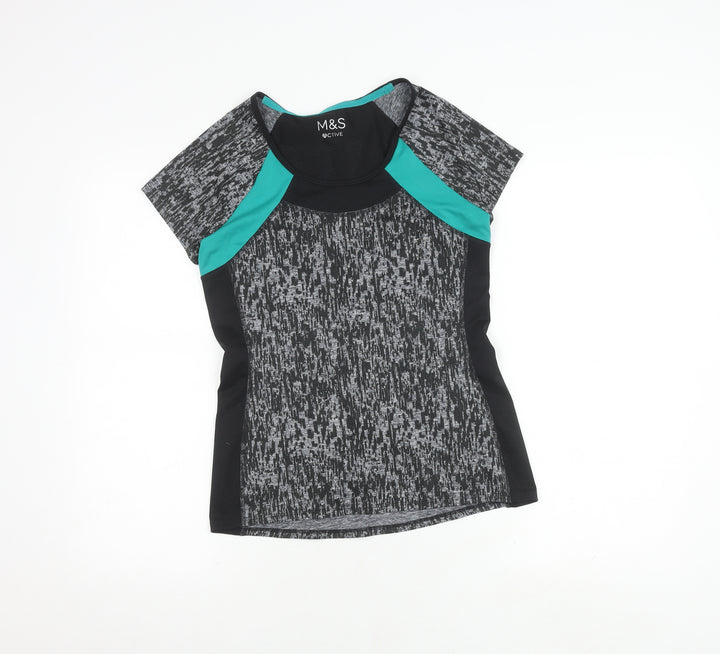 Marks and Spencer Women's Multicoloured T-Shirt Size 8