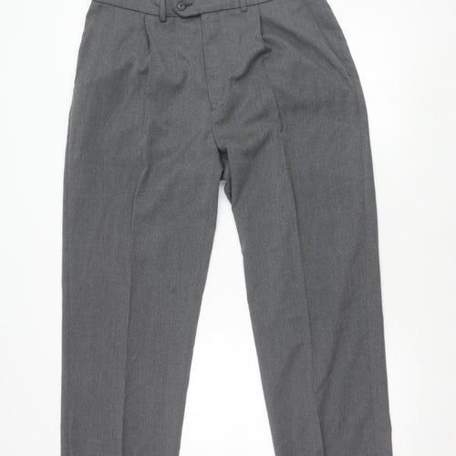 BHS Men's Grey Regular Fit Trousers S