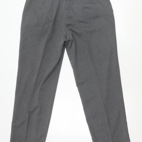 BHS Men's Grey Regular Fit Trousers S