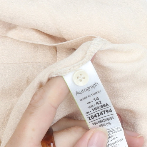 Marks and Spencer Women's Ivory Button Dress