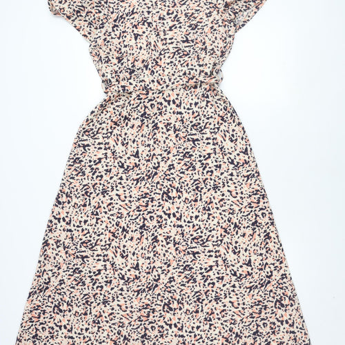 Dorothy Perkins Women's Animal Print Knee Length Dress - Size 14