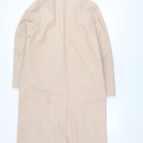 New Look Women's Beige Mid-Length Overcoat Size 12