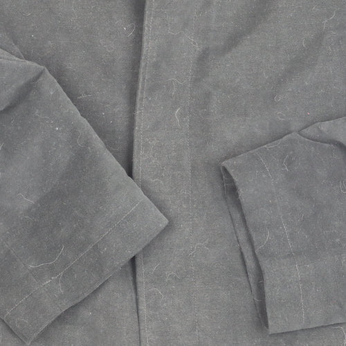 Marks and Spencer Women's Black Coat - Size L, Water Repellent