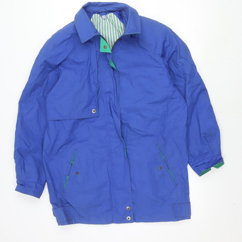 St Michael Women's Blue Button Jacket, Size 12