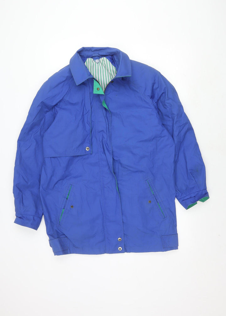 St Michael Women's Blue Button Jacket, Size 12