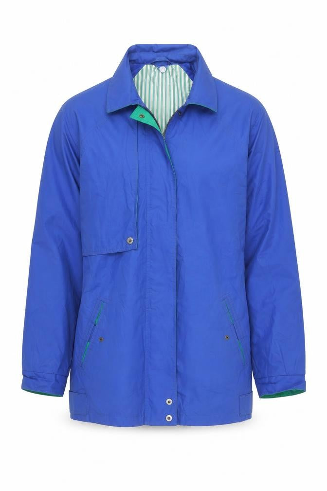 St Michael Women's Blue Button Jacket, Size 12