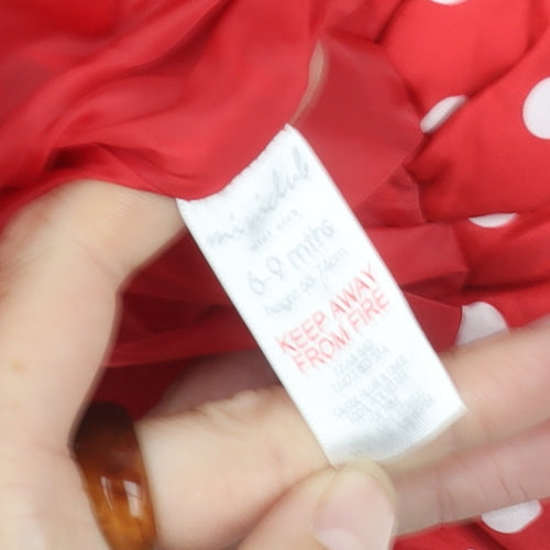 Mini Club Girls Red Puffer Jacket 6-9 Months
