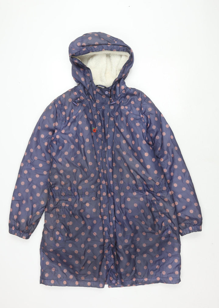 Cotton Traders Women's Multicolour Size 12 Polka Dot Coat