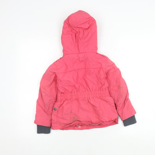 Next Girls Pink Hooded Jacket 5-6 Years