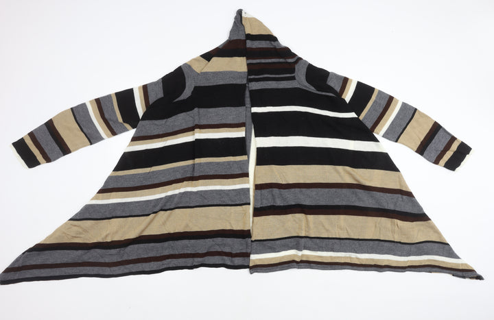 Art and Soul Women's Multicoloured XL Open Front Cardigan