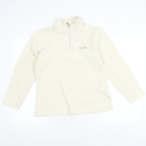 Regatta Women’s Ivory 1/4 Zip Fleece Sweatshirt Size 10
