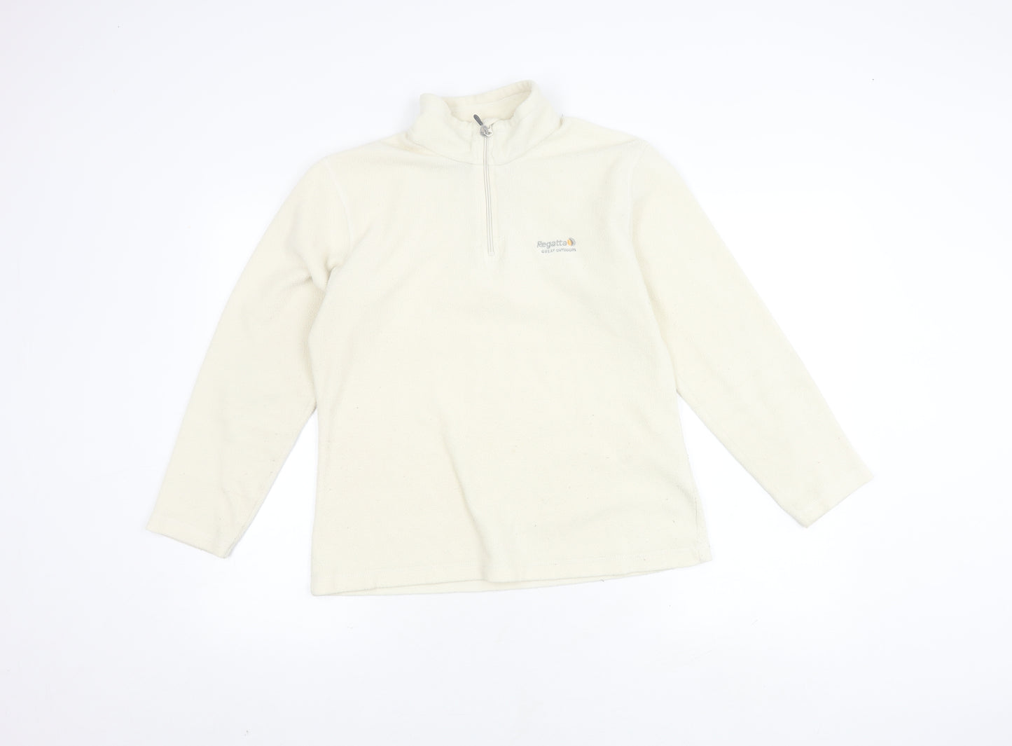 Regatta Women’s Ivory 1/4 Zip Fleece Sweatshirt Size 10