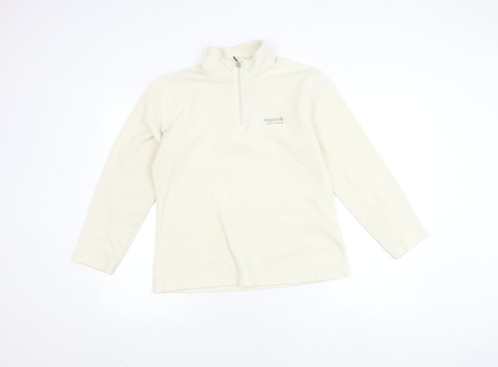 Regatta Women’s Ivory 1/4 Zip Fleece Sweatshirt Size 10