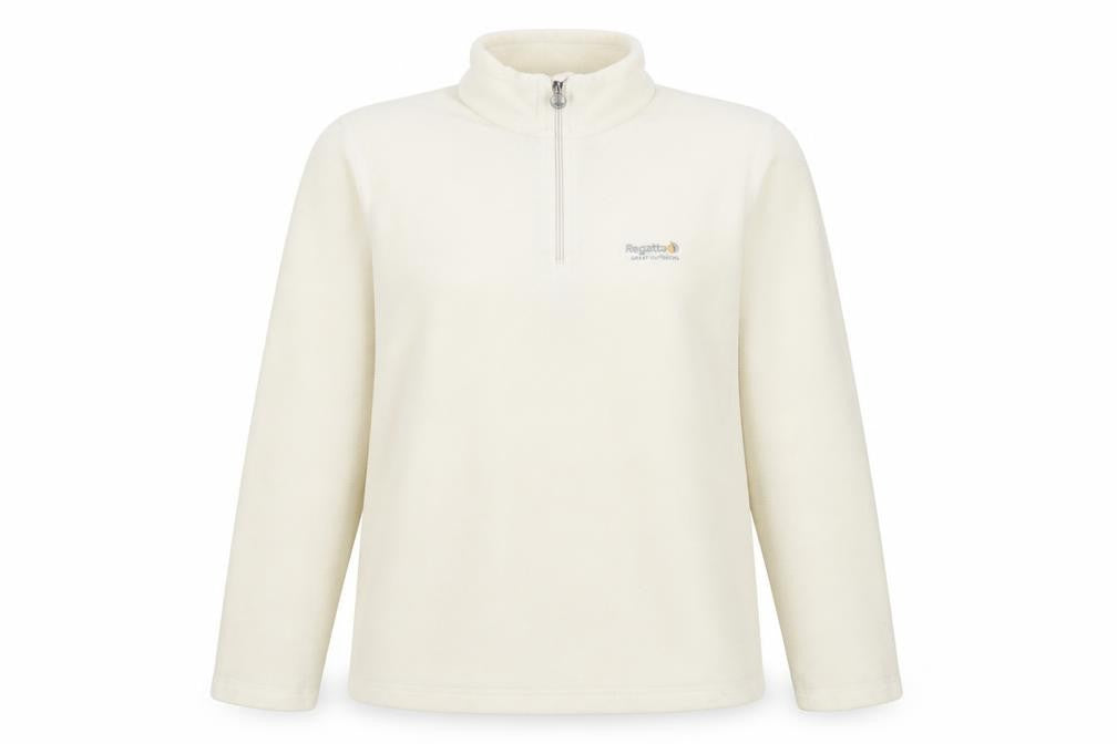 Regatta Women’s Ivory 1/4 Zip Fleece Sweatshirt Size 10