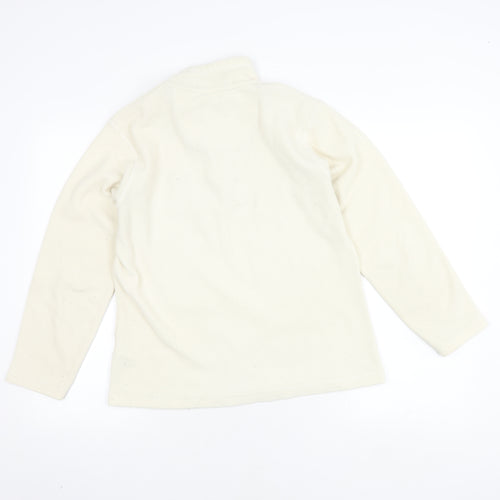 Regatta Women’s Ivory 1/4 Zip Fleece Sweatshirt Size 10