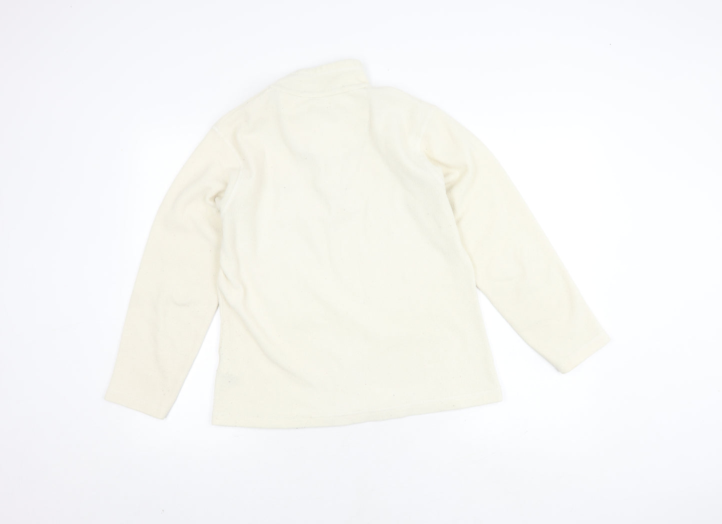 Regatta Women’s Ivory 1/4 Zip Fleece Sweatshirt Size 10