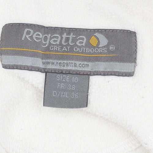 Regatta Women’s Ivory 1/4 Zip Fleece Sweatshirt Size 10