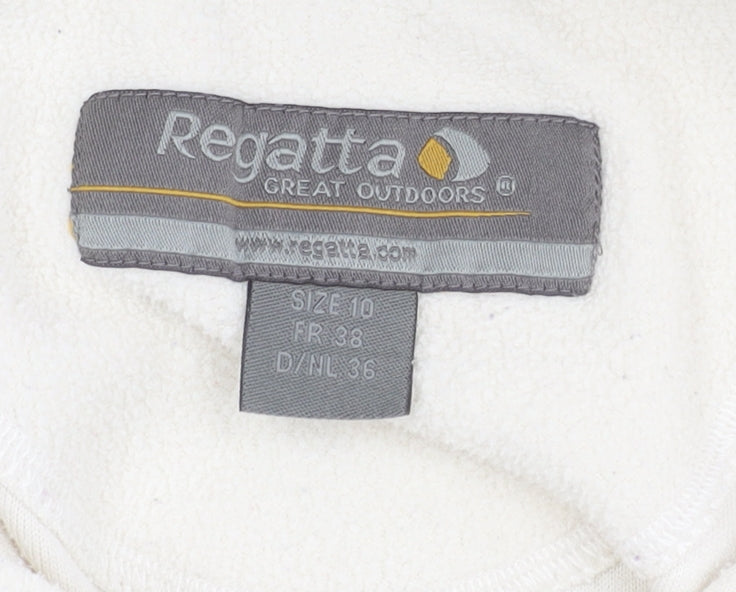 Regatta Women’s Ivory 1/4 Zip Fleece Sweatshirt Size 10