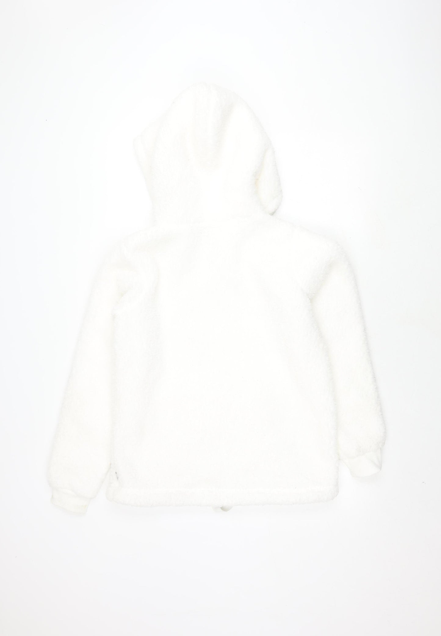 Fat Face Women's White Hoodie Size 8, Zip Fleece