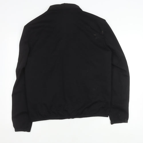 Zara Men's Black Basic Jacket L Casual Workwear