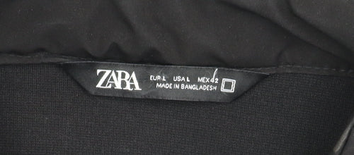 Zara Men's Black Basic Jacket L Casual Workwear