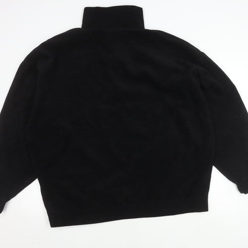 Boohoo Women's Black Full Zip Sweatshirt Size 16