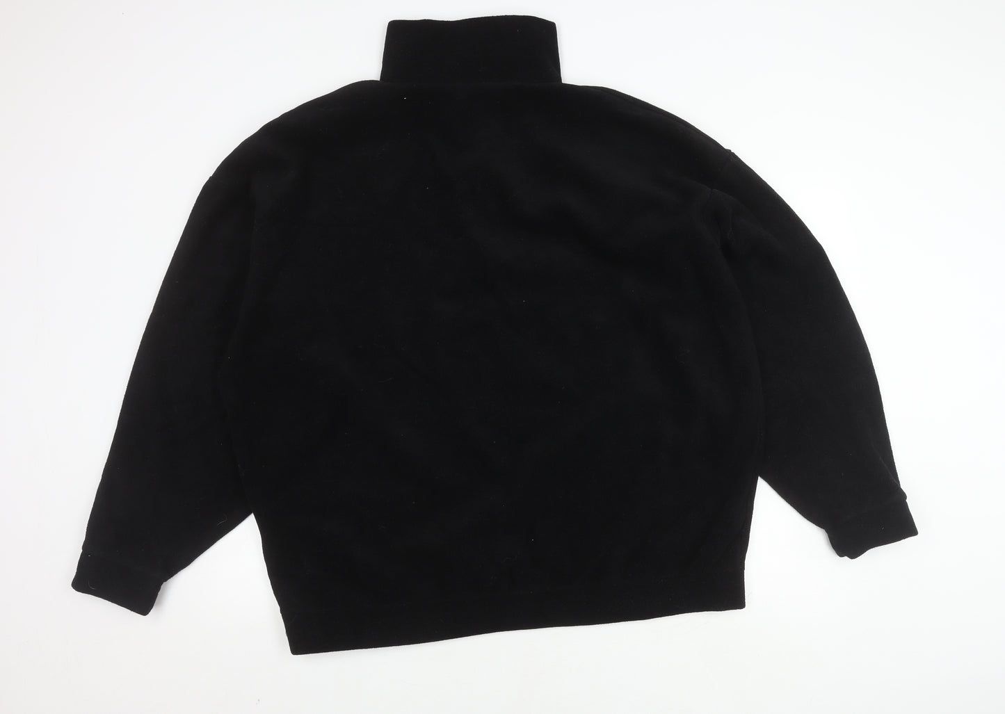 Boohoo Women's Black Full Zip Sweatshirt Size 16