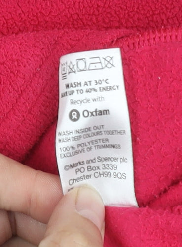 Marks and Spencer Women’s Pink Fleece Jacket Size 16