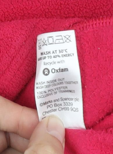 Marks and Spencer Women’s Pink Fleece Jacket Size 16