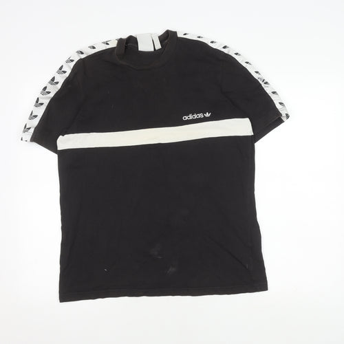Adidas Men’s Black Crew Neck T-Shirt - Size M